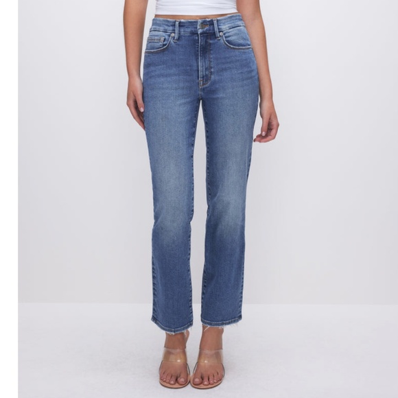 Good American Always Fits Good Legs Straight Jeans 6 - 12 - Picture 2 of 14
